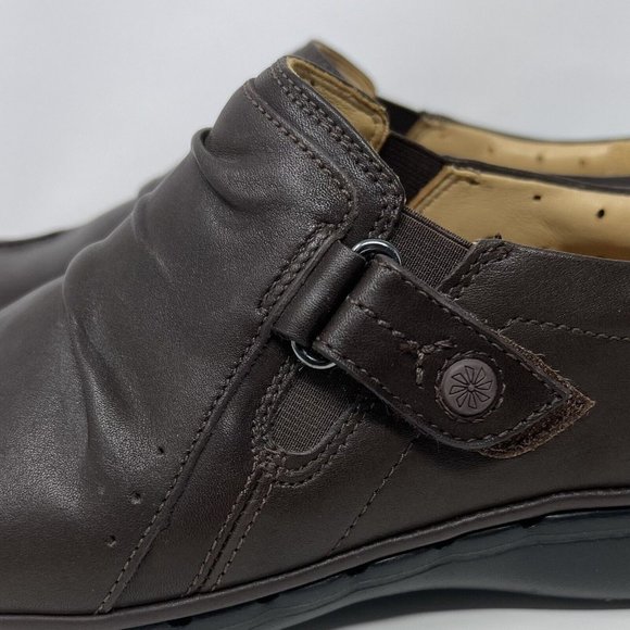 Women's Clarks Unstructured 16731 Slip On Leather Clogs Shoes Brown Sz‎ 7.5 EUC - Picture 5 of 11